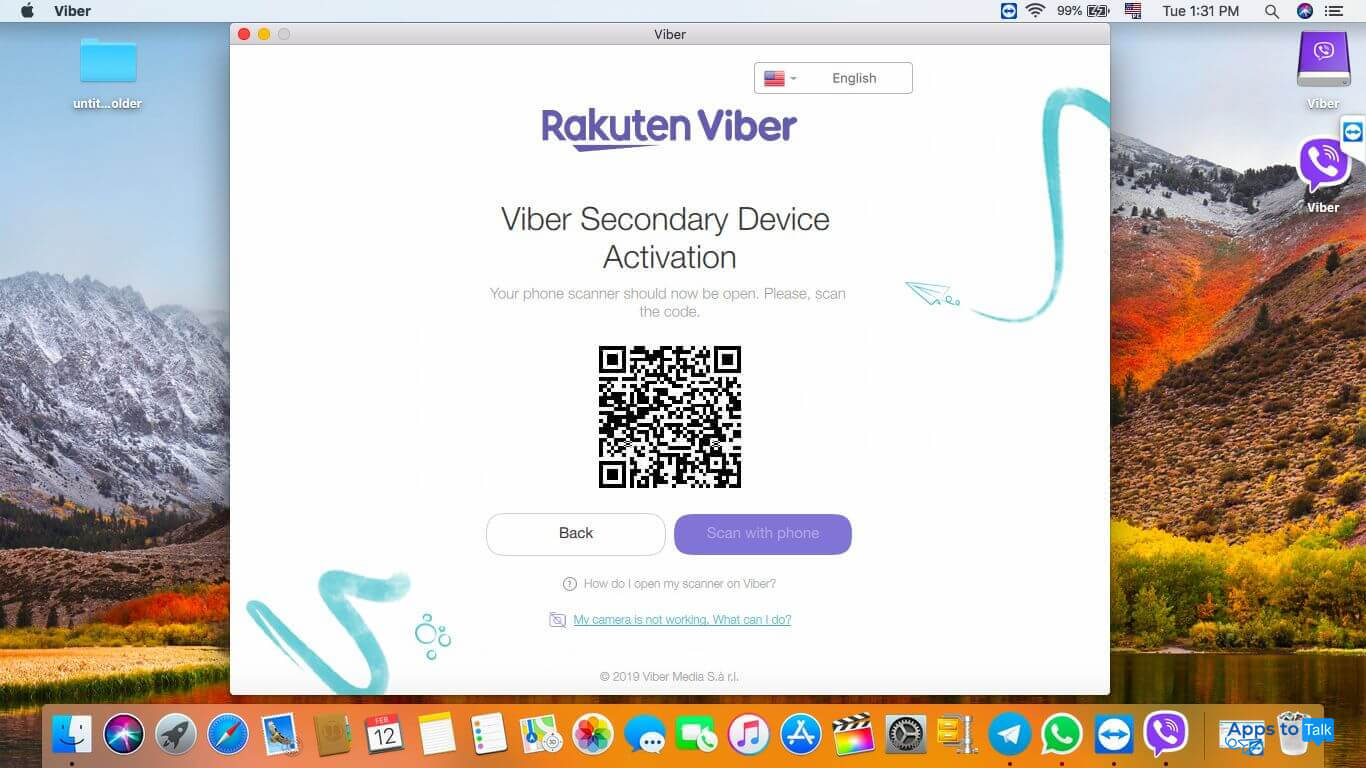 after installing viber mac application cannot be opened