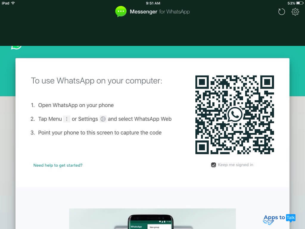 whatsapp for ipad without qr code