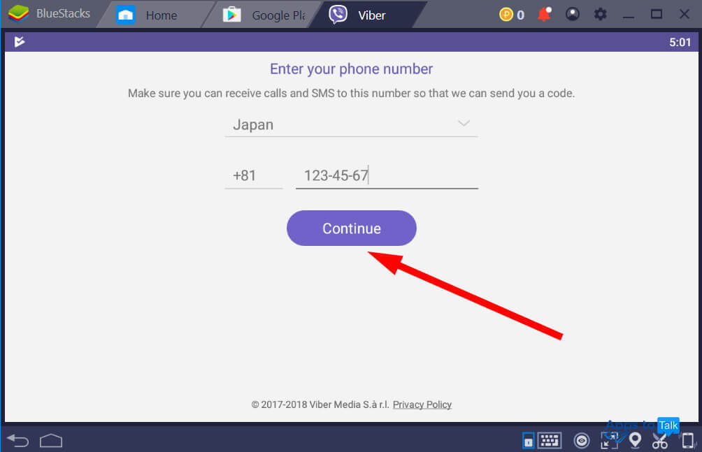 how to open viber without phone number