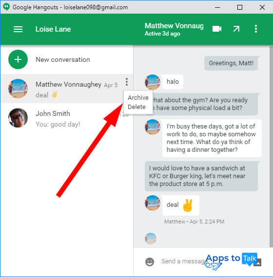 Archived how to google chat conversations see How to